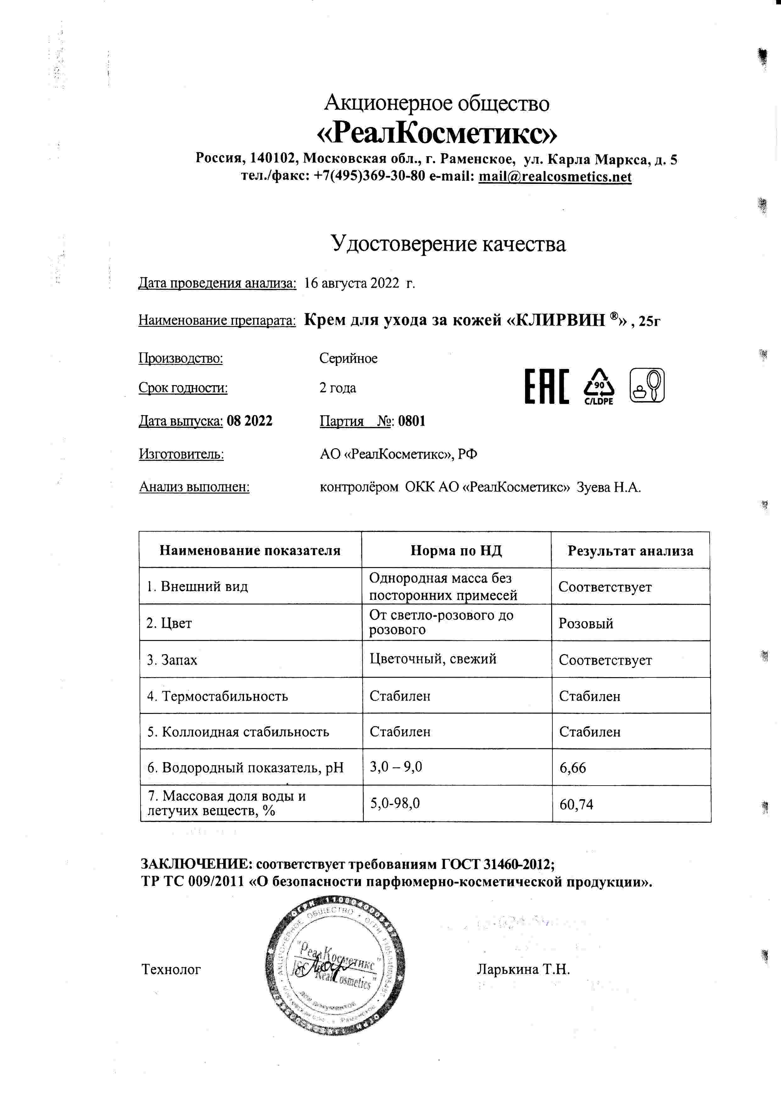 Паспорт №0820220801